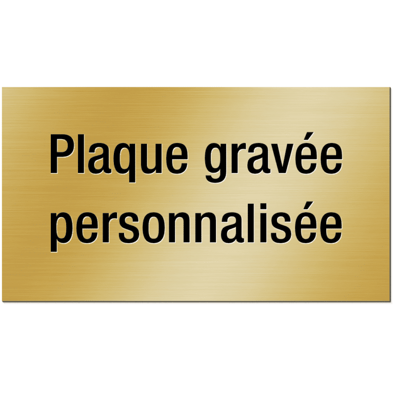 Plaque Grav E Personnalis E De Mm Max X Mm Hanko