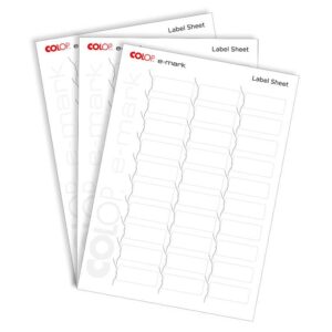 Label sheets for COLOP e-mark