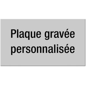 Plaque gravée personnalisée pour boîte aux lettres/sonnette de 0,1mm (max. 110 x 60 mm)