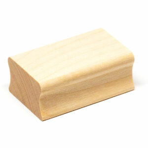 Wooden stamp for creative hobbies 50x30mm