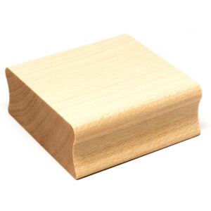 Wooden stamp for creative hobbies 50x50mm