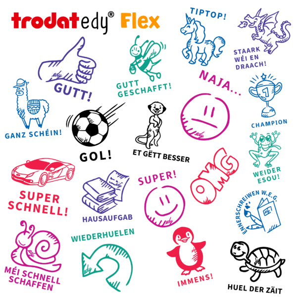 HANKO Stempel & Gravur – Trodat edy FLEX motifs - Luxembourgeois