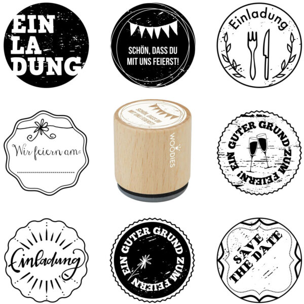 Creative Woodies-Stempel – Einladungskollektion